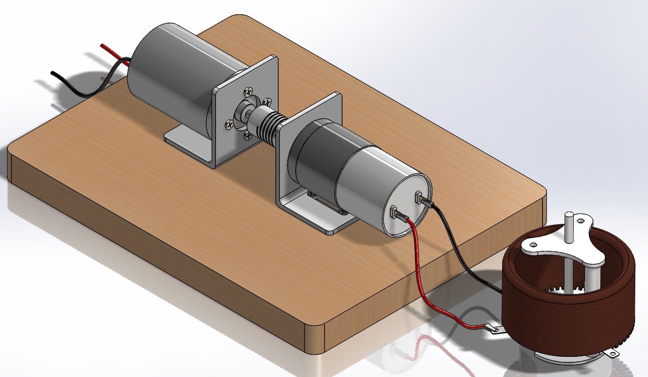 Final computer-aided design of the dynamometer.